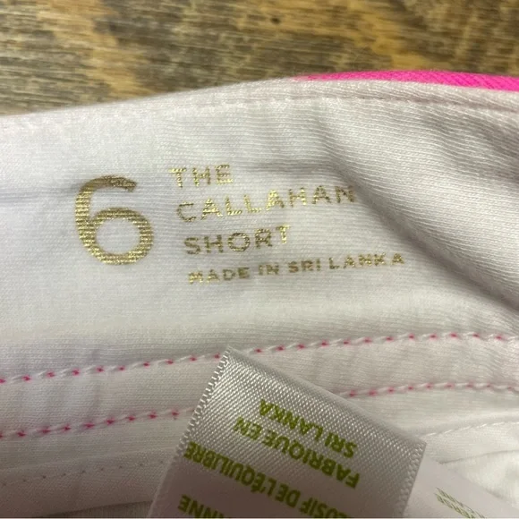 Lilly Pulitzer Pink Blue Womens 6 Callahan Floral Aloha Beachy Tropical Shorts - Picture 4 of 8